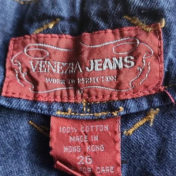 NWT Venezia Jeans Dark Blue Denim Women's Shorts Size 26 - Picture 4 of 8